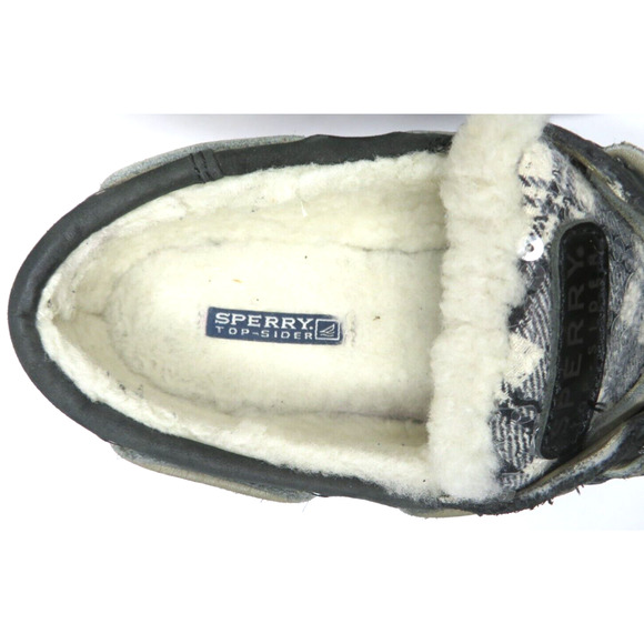 Sperry Top-Sider Womens 2 Eye Sheep Fur Lined Boat Loafers Shoes 9174293 Size 7 - Picture 5 of 10